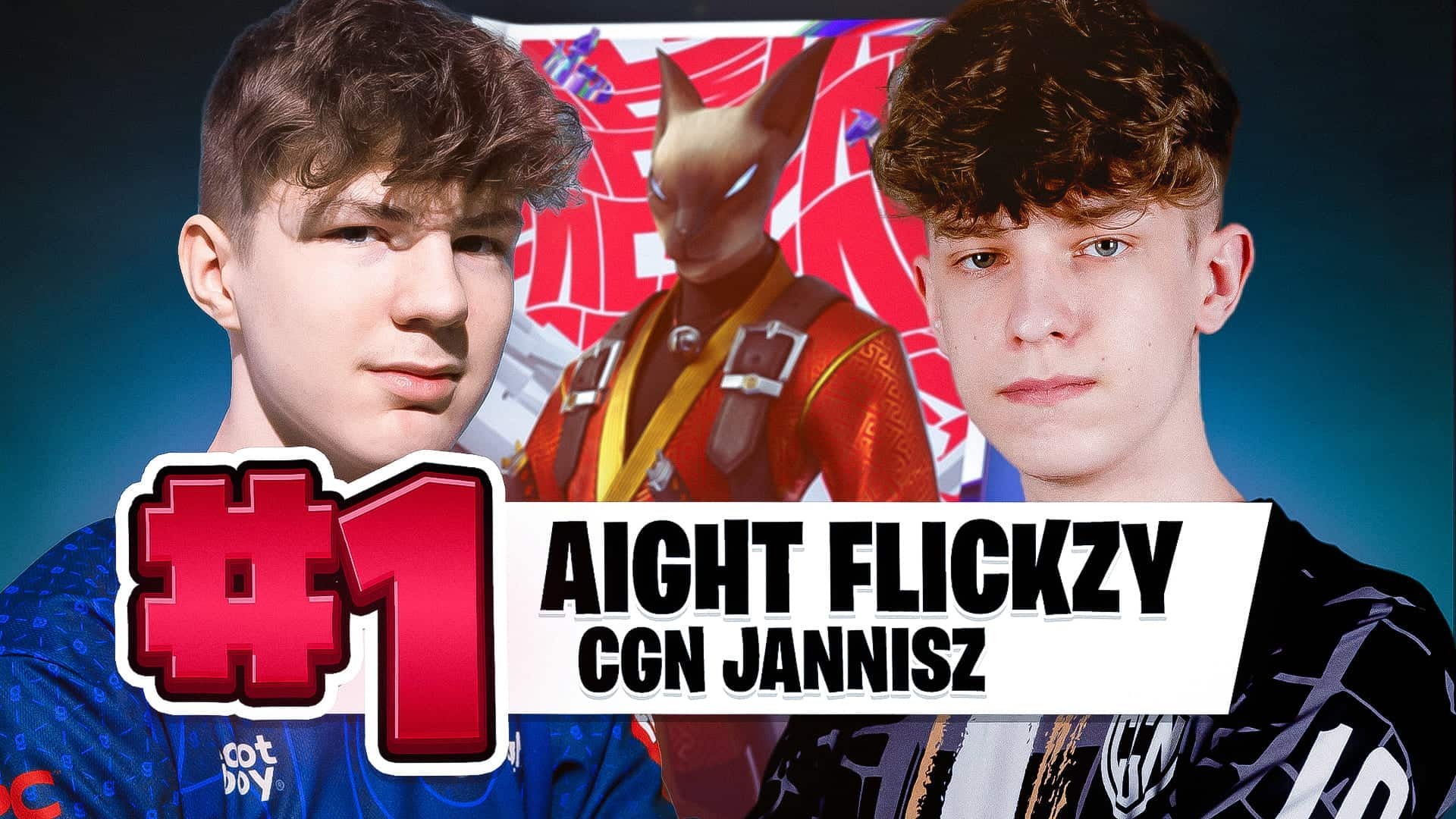 Flickzy and JannisZ with number one ranking graphic