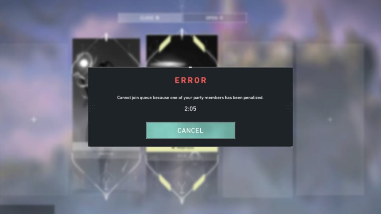Queue dodge penalty in VALORANT