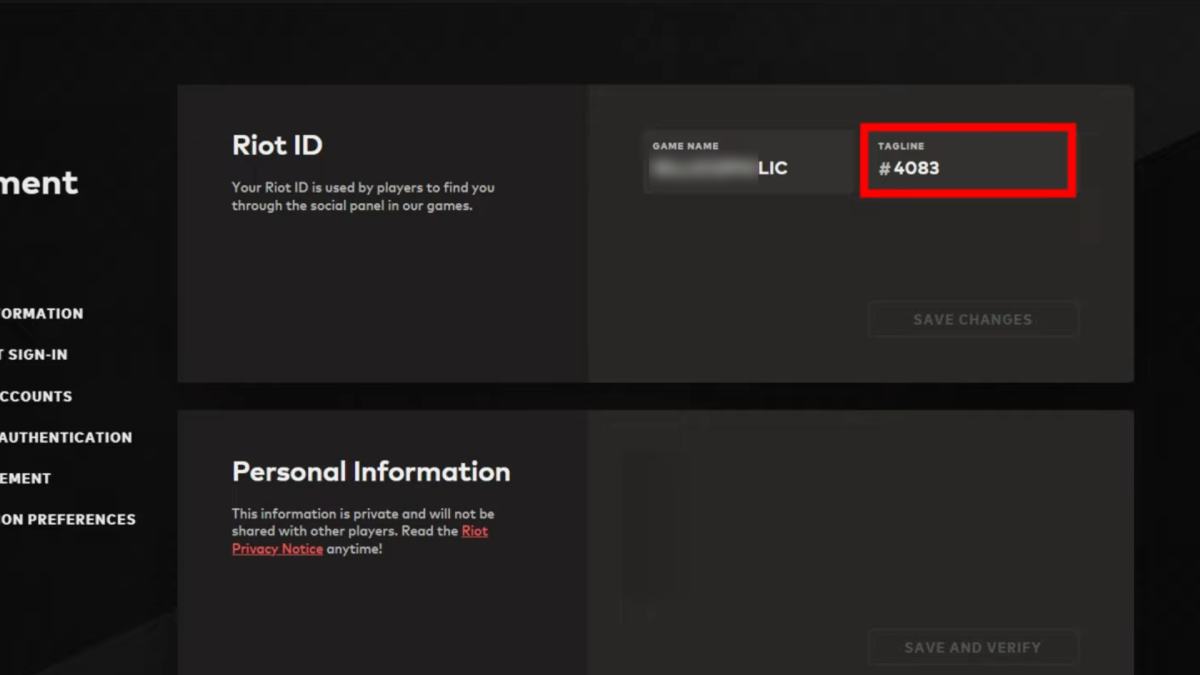 VALORANT Riot ID change