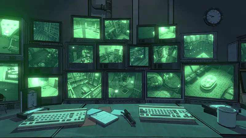 Blue Prince's surveillance