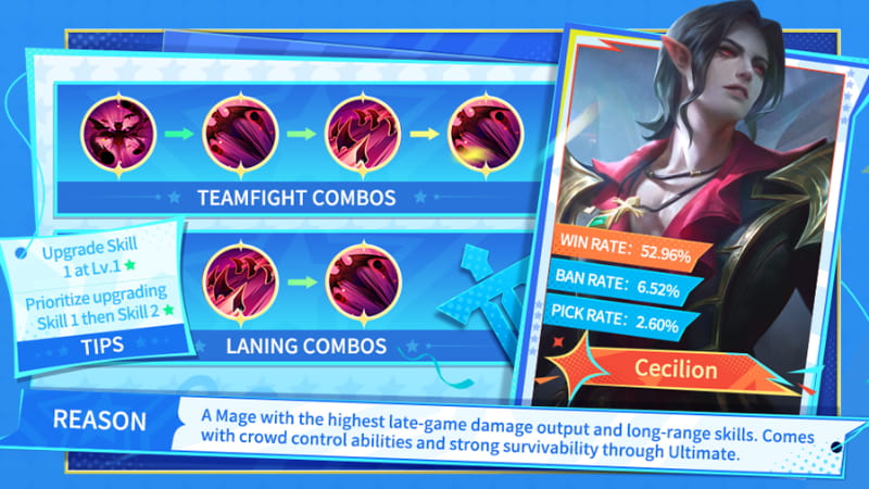 Recommended Gold Lane hero for the season by Moonton