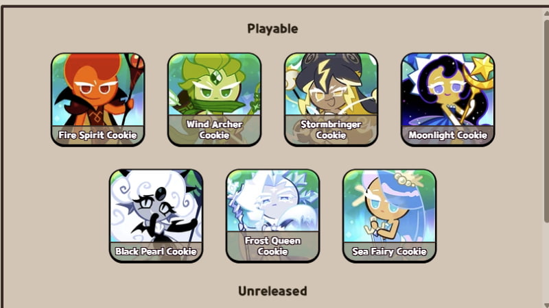 Legendary Cookies in Cookie Run