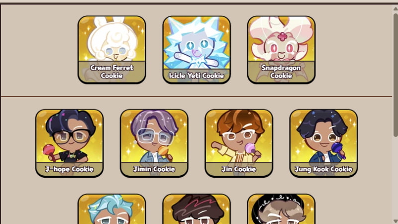 Special Cookies in Cookie Run