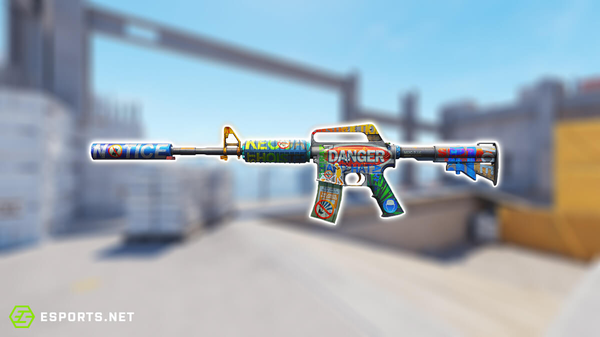 screenshot shows the imminent danger skin for the m4a1-s in cs2