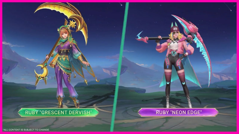 Mobile Legends Rank Party April Ruby Skins