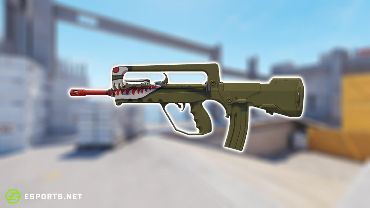 screenshot of the spitfire famas cs2 skin