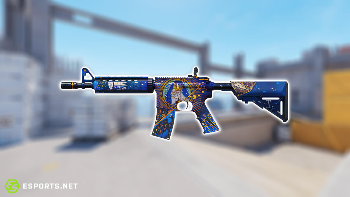 screenshot of the m4a4 skin called the emperor