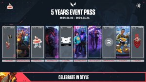 VALORANT 5-Year Anniversary Event Pass: Duration, Rewards, & More