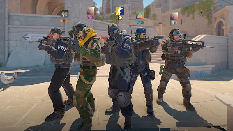 How to unlock CS2 Premier, screenshot of 5 ct players