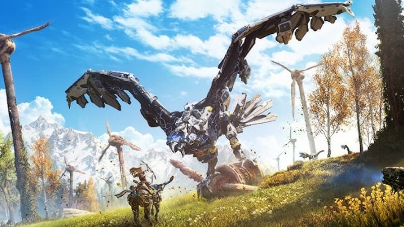 Horizon Zero Dawn (2017), first of the horizon games in order