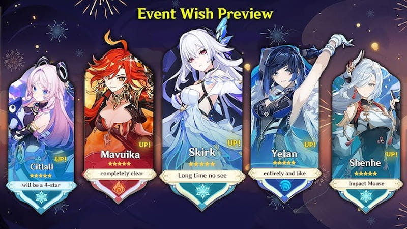 Genshin Impact Version 5.7 Banner Lineup Leaks