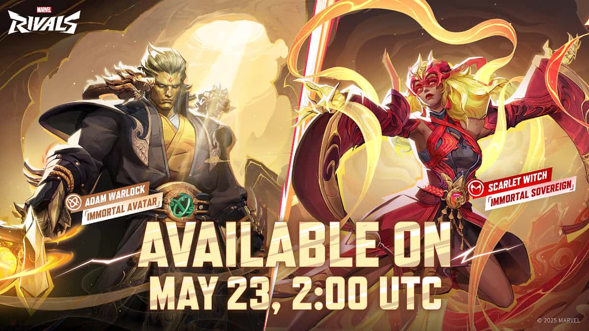 Marvel Rivals' New Skins Reveal Scarlet Witch and Adam Warlock’s Immortal Avatars