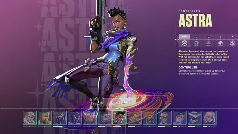 agent called astra in the game