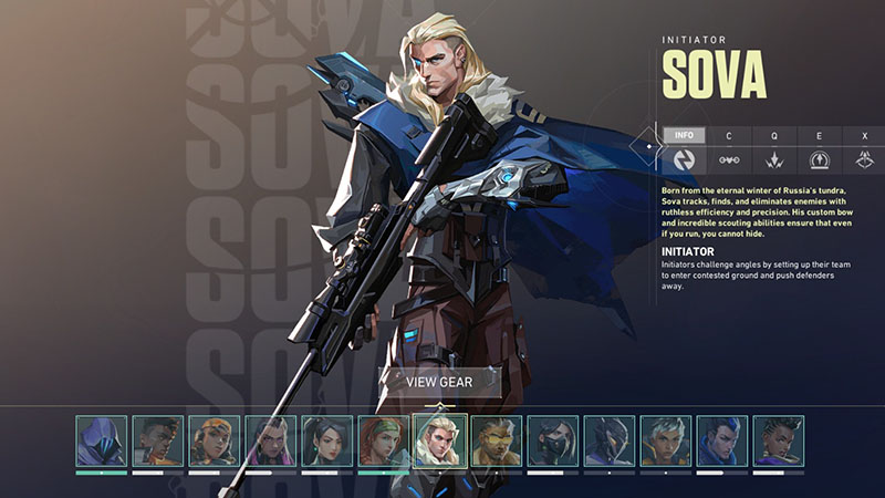 valorant lore sova agent in game