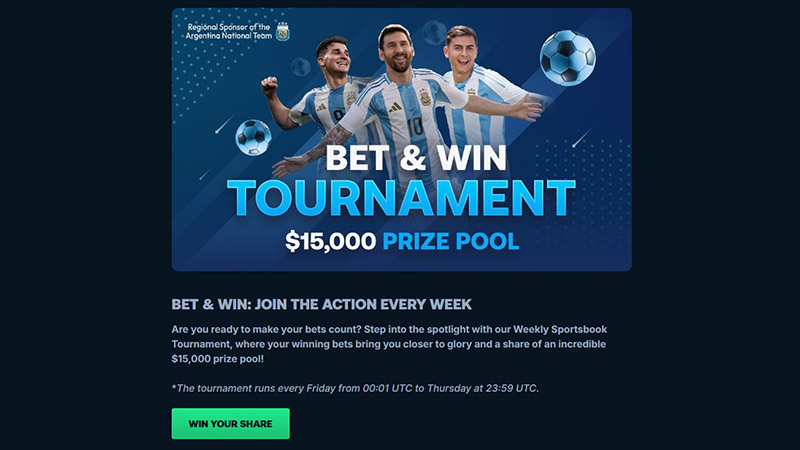 betpanda bet and win bonus tournament