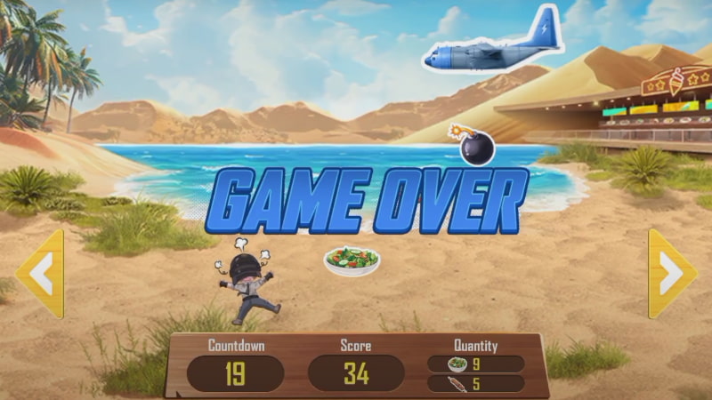 Mini game in PUBG Mobile Summer Cuisine Challenge