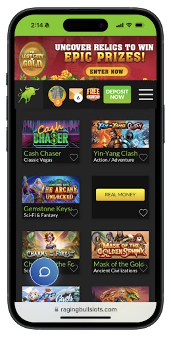 Raging Bull Slots offshore casino