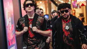G2 Esports players walking to the stage at VCT Americas