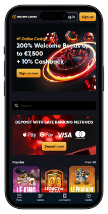 VPN-Friendly-Casinos-Instant-Casino-online-lobby