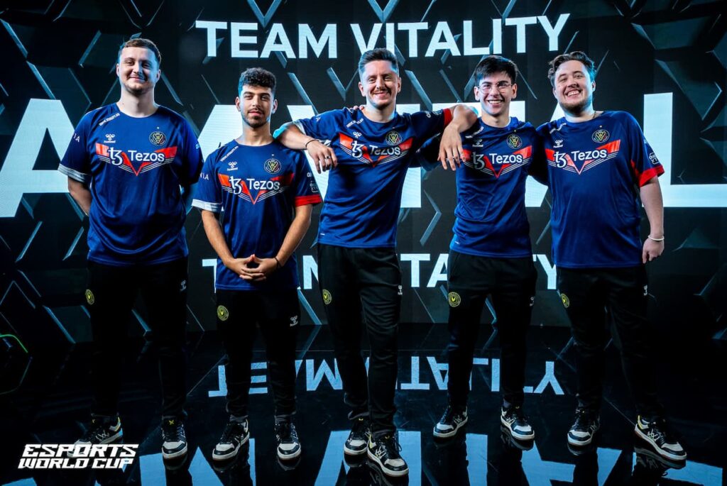 Team Vitality's 2024 roster at the 2024 Esports World Cup