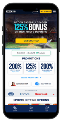 BetUS - Best betting site for Bonuses