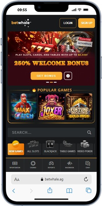 BetWhale offshore casino site