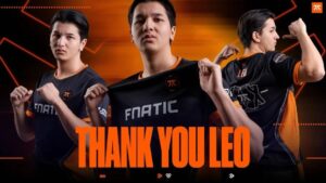 Leo Jannesson in FNATIC jersey in a farewell tribute image