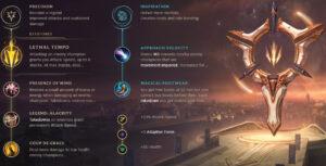 Lethal Tempo Kai’Sa runes with Precision and Inspiration setup