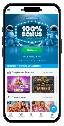 No Verification Casinos Cryptorino Lobby
