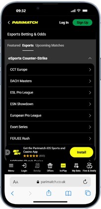 Parimatch esports betting UK