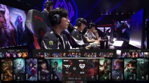 League draft phase with T1 and Gen.G players and picks
