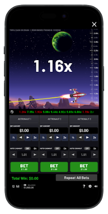 Play Triple Cash or Crash at crash casinos