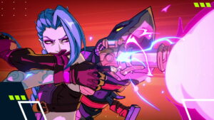 Jinx firing rocket in 2XKO