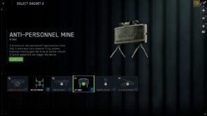 Anti-personnel mine selection screen for the Recon class in Battlefield 6