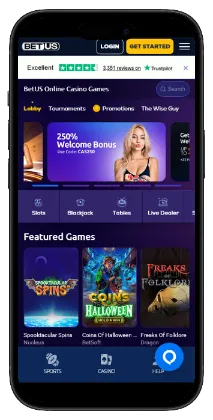 BetUS safest casino homepage