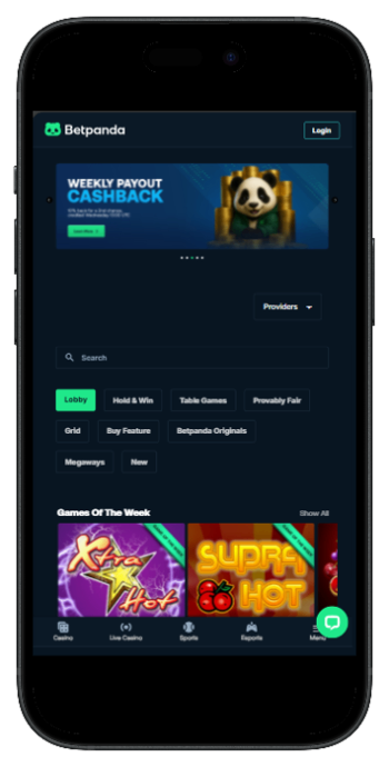 Bitcoin Instant Withdrawal Casinos Betpanda Lobby