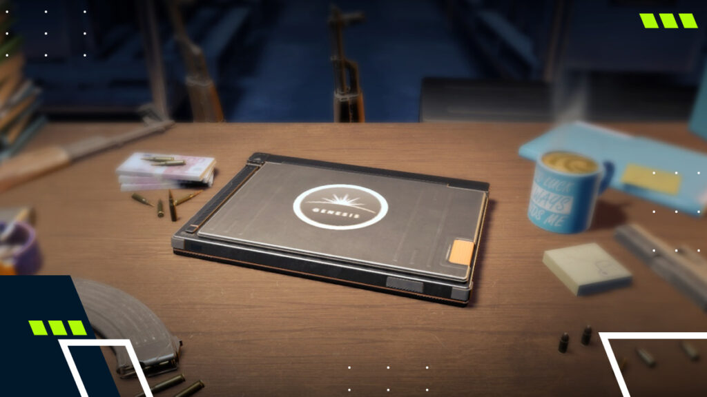 Sealed Genesis Terminal from CS2 is on the desk