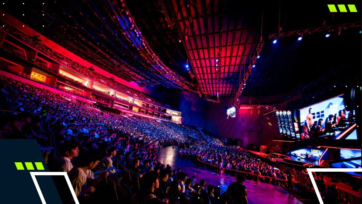 Crowd watches a live Counter-Strike 2 match on the main stage at IEM Chengdu 2025