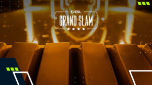 Golden bars representing the ESL Grand Slam prize in Counter-Strike 2