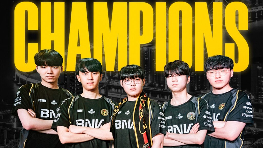 FEARX Champions graphic from Asia Invitational