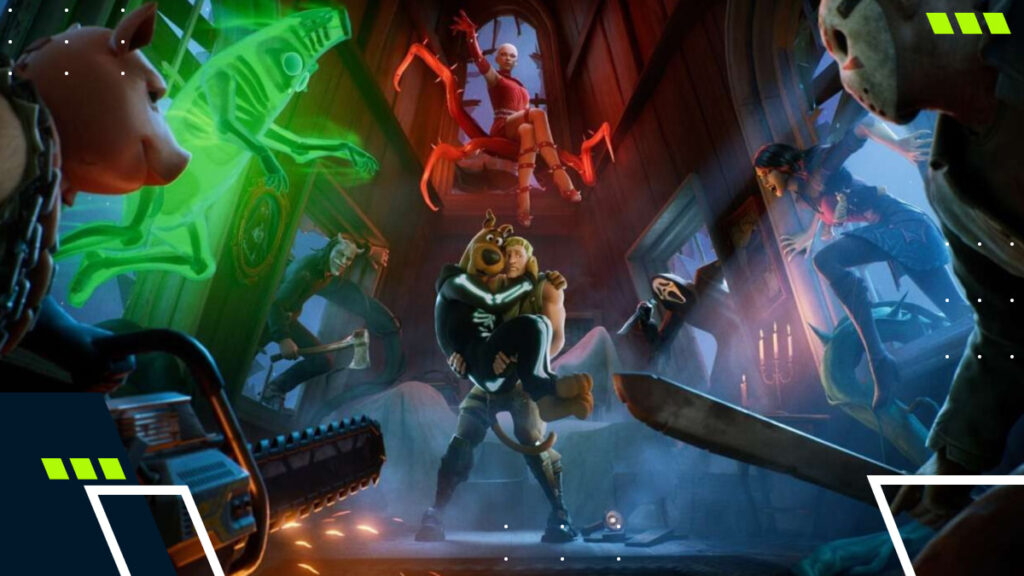 A dynamic scene with Fortnite characters