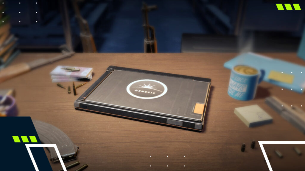 Sealed Genesis Terminal from CS2 is on the desk