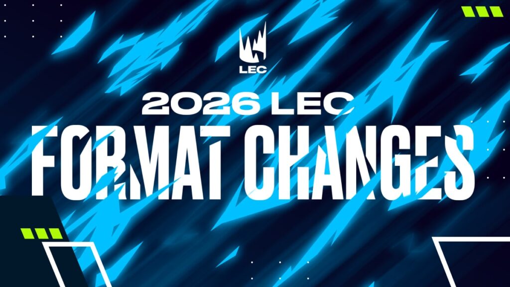 Official LEC 2026 Versus graphic announcing format changes for the upcoming season