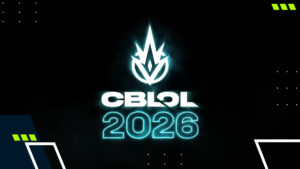 Official announcement logo for CBLOL 2026 marking the League of Legends Brazil league comeback