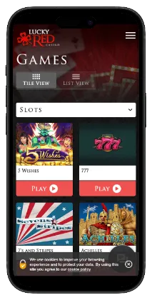 Lucky Red certified safe casino games 