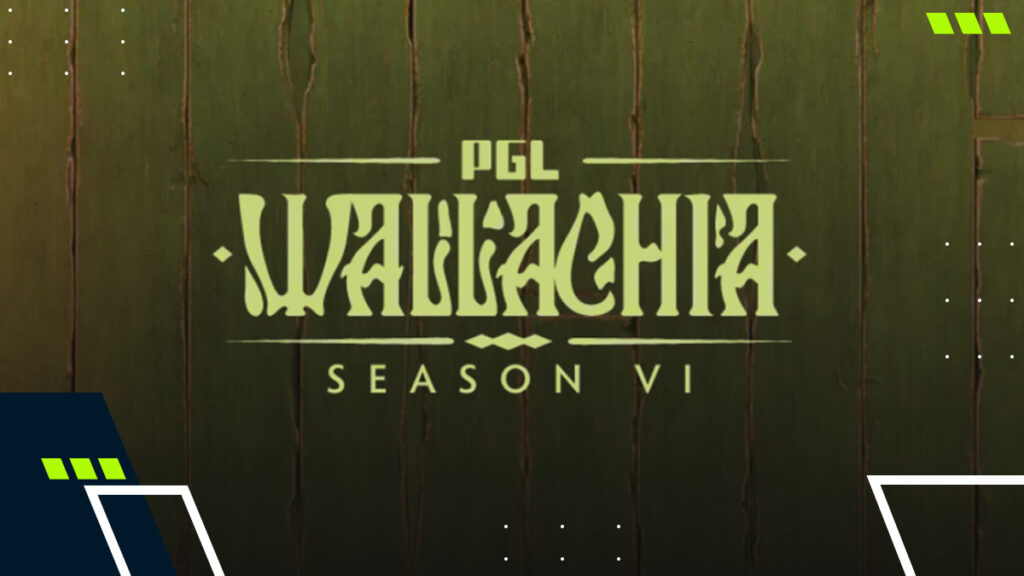 Official PGL Wallachia Season 6 logo for the Dota 2 tournament