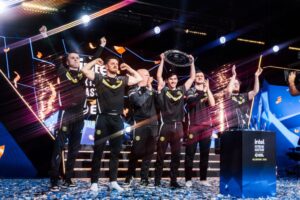 Team Vitality lifts the IEM Melbourne 2025 trophy after securing the ESL Grand Slam Season 5 in Counter-Strike 2