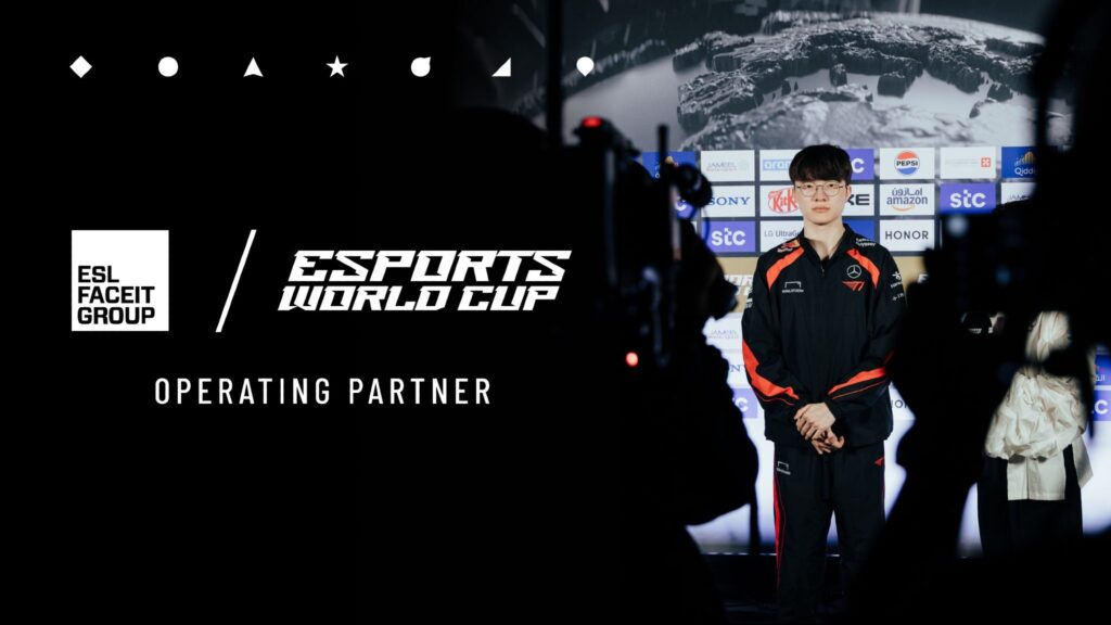 ESL FACEIT Group and Esports World Cup operating partner announcement graphic