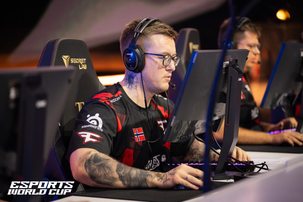 Rain playing CS2 for FaZe at Esports World Cup 2024