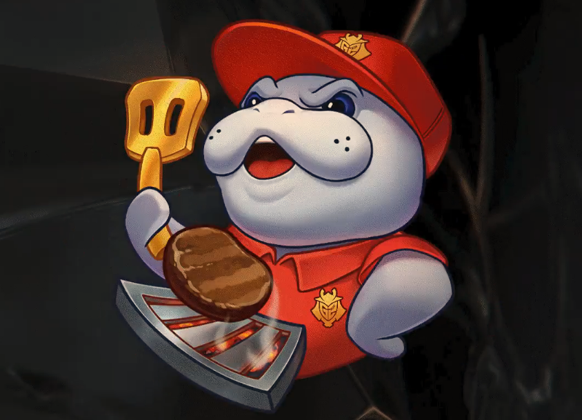 G2 burger flip emote in League of Legends